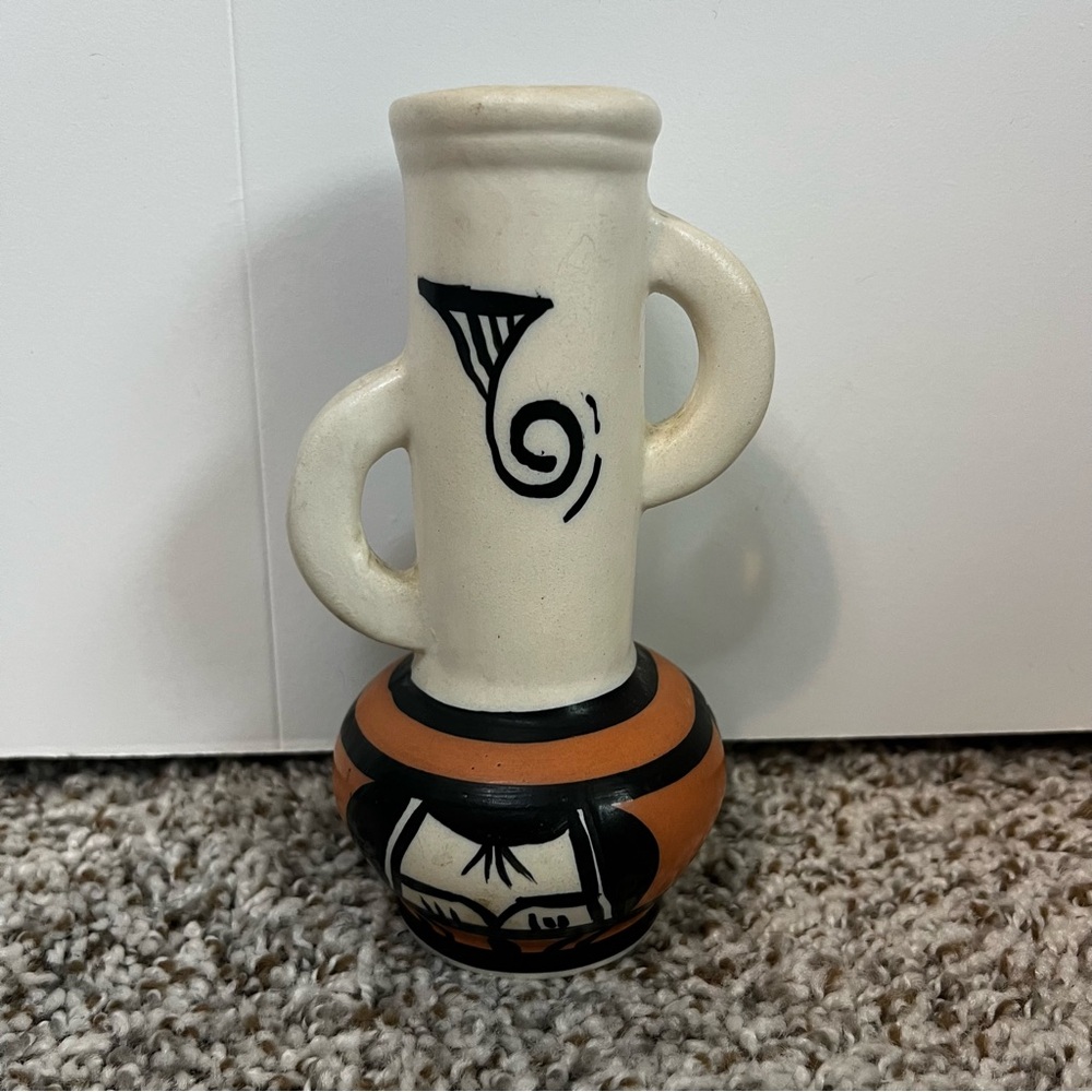 Vintage Betty Selby Boho Desert Pueblo Pottery Vase 6.5” Tall